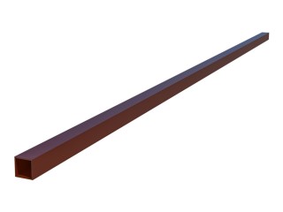Столбы для забора 60х40х(2) мм, длина 2,5 м коричневый RAL 8017